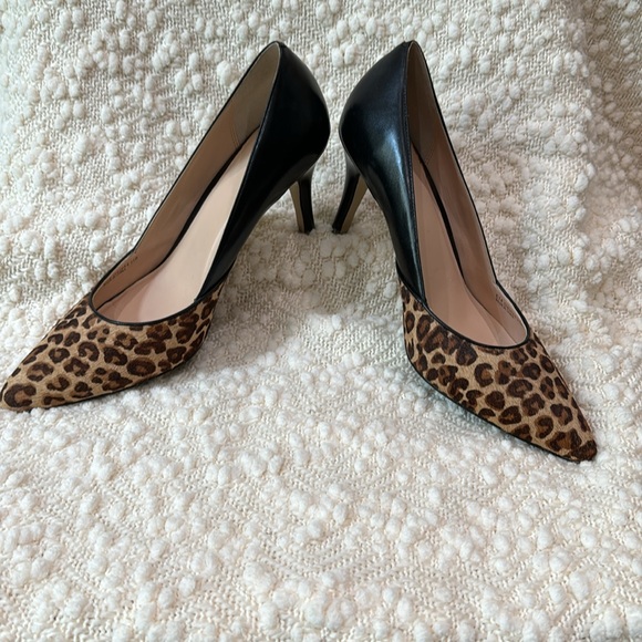 Size 11 Cole Haan pump. Black back half and a hair leopard print on the front. - Picture 6 of 7